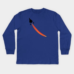 Spaceship Launch Kids Long Sleeve T-Shirt